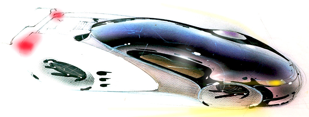 automotive designer created concept car